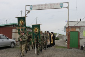 XII крестный ход вдоль государственной границы Российской Федерации прошел по 4 районам Карасукской епархии.