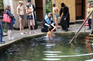 Крещение детей-сирот на Святом источнике Ложок.(Видео)