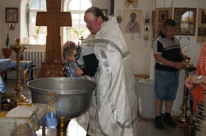 Дети-сироты. Крещение в Чистоозёрке.