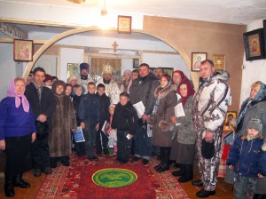 Литургия в домике