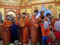 Благодарственная Литургия в связи с завершением Олимпиады.  И молитва о мире на Украине и  прекращении гражданской распри. Литургия с братией монастыря (видео)