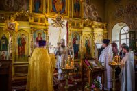 Литургия в храме с. Чингиссы Ордынского района (видео)