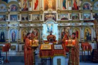 Архиерейская Литургия в соборе  Живоначальной Троицы р. п. Ордынское в день памяти свт. Николая Чудотворца (видео)