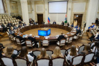 Митрополит Никодим принял участие в работе всероссийской научно-практической конференции «Патриот: актуальные вопросы военной истории России и её силовых структур» (видео)