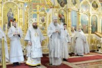 В день праздника Вознесения Господня епископ Филипп принял участие в престольных тожествах  кафедрального собора (видео)