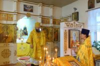 Архиерейская литургия в храме Святителя Николая  р. п. Ордынское