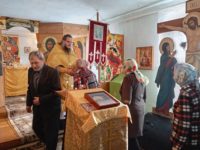 Литургия в храме во имя Святителя Николая с. Баклуши