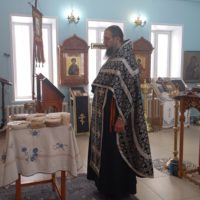 Богослужения первой седмицы Великого поста в храме с. Довольного