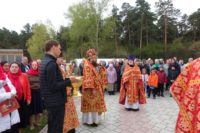Архиерейская Литургия в Троицком соборе р. п. Ордынское в день памяти св. жен-мироносиц