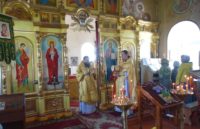 Архиерейская Литургия в храме села Чингиссы в день памяти св. апостола и евангелиста  Иоанна  Богослова