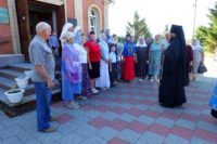 Архиерейская Литургия в Кафедральном соборе г. Карасука в день Всех святых, в земле Русской просиявших