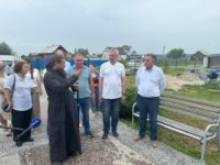 Визит Губернатора Новосибирской области Травникова Андрея  Александровича  в храм с. Чингиссы Ордынского района